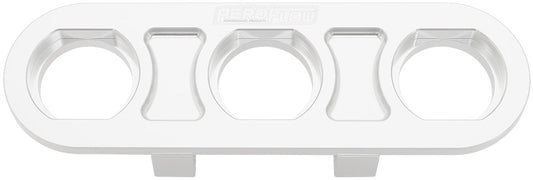 AF88-2020 - BILLET BULKHEAD PLATE 3 PORT MODULAR UNIVERSAL POLISHED AN AC Aeroflow - AF 88-2020