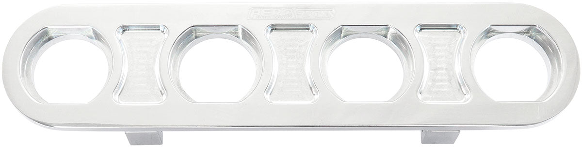 AF88-2021 - BILLET BULKHEAD PLATE 4 PORT MODULAR UNIVERSAL POLISHED AN AC Aeroflow - AF 88-2021