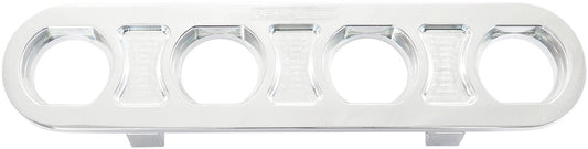 AF88-2021 - BILLET BULKHEAD PLATE 4 PORT MODULAR UNIVERSAL POLISHED AN AC Aeroflow - AF 88-2021