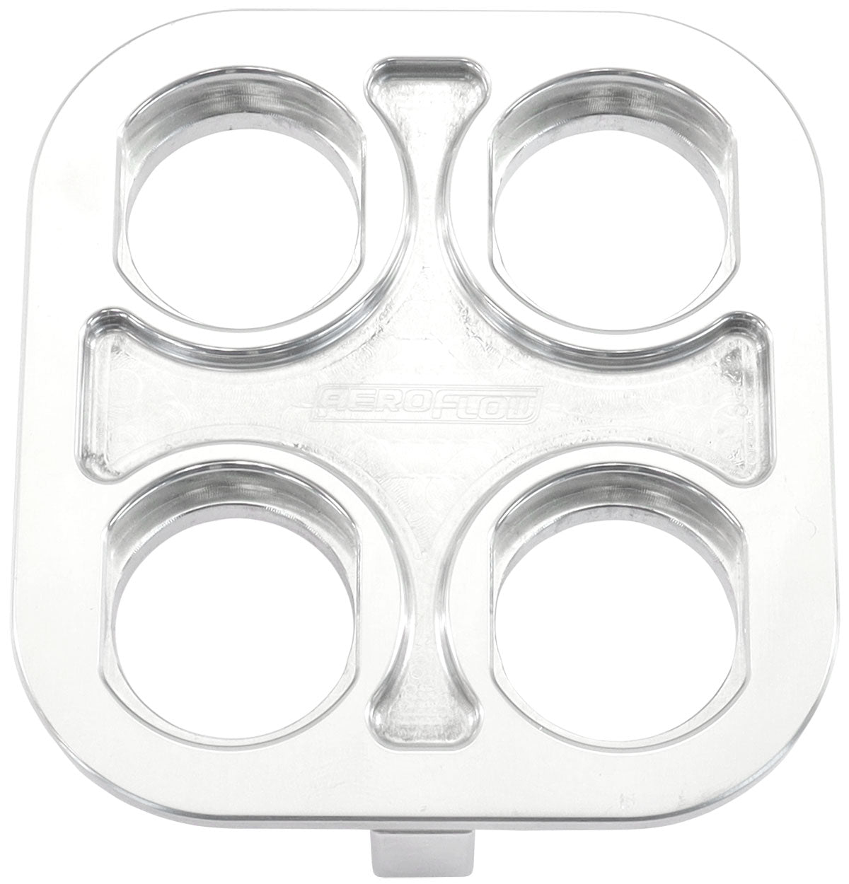 AF88-2022 - BILLET BULKHEAD PLATE 4 PORT SQUARE MODULAR UNIVERSAL POL AN AC Aeroflow - AF 88-2021