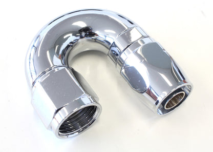 AF886-06 - ELITE 180 DEG -6AN HOSE END ELITE SHOW QUALITY FULL FLOW