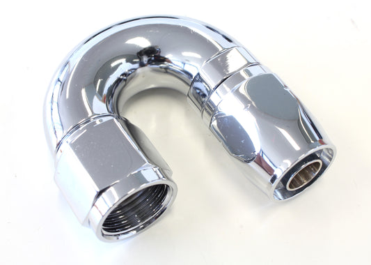 AF886-08 - ELITE 180 DEG -8AN HOSE END ELITE SHOW QUALITY FULL FLOW