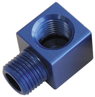 AF896-02 - 90 DEG MALE TO F/MALE 1/8" BLUE ADAPTER TIGHT RADIUS