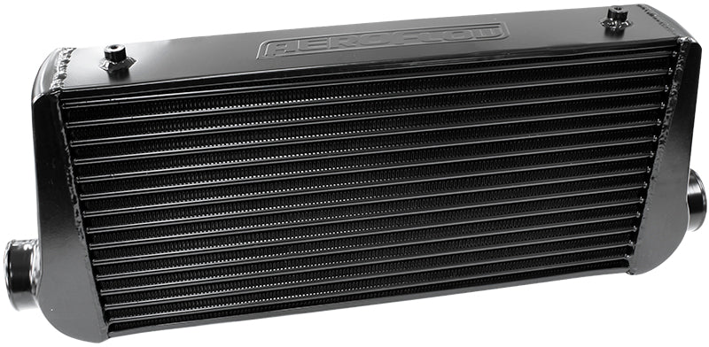 AF90-1000BLK - 600x300x76mm Street Series Aluminium Intercooler, Black Finish