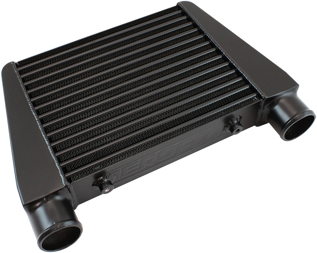 AF90-1015BLK - V-MOUNT STREET INTERCOOLER 330 x 280 x 76mm 2.5" BLACK