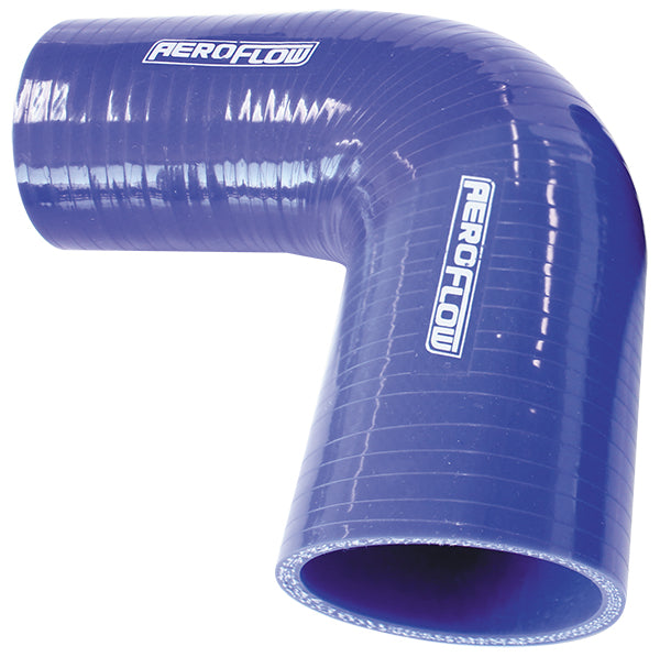AF9003-300-225 - Silicone Hose Reducer 90 Deg; Blue I.D 3.00-2.25" 76-57mm, Wall 5.3 X 125mm 9003-300-225