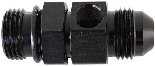 AF904-06BLK - -6ORB To -6AN with 1/8" port Black