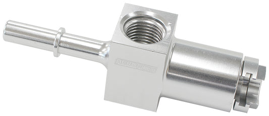 AF905-01S - 5/16" FEMALE TO MALE WITH 1/8"PORT BLUE QUICK CONNECT EFI