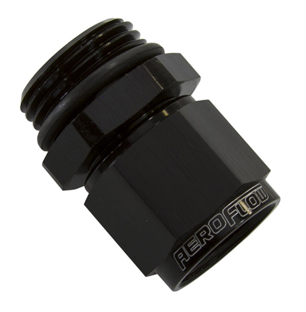 AF907-06BLK - -6ORB TO FEMALE -6 SWIVEL NUT BLACK