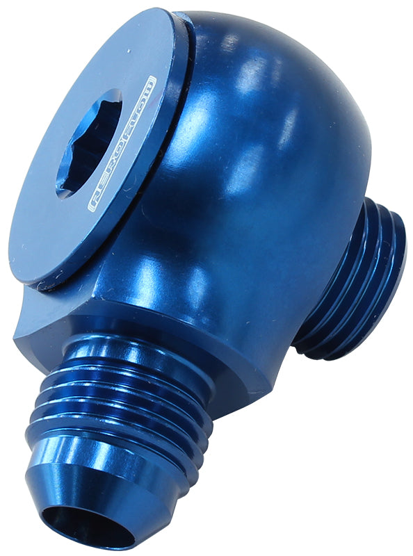 AF909-08 - SLIMLINE -8ORB TO -8AN 90 DEG FOR USE IN TIGHT RADIUS AREA