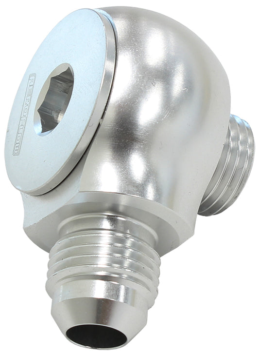 AF909-08S - SLIMLINE -8ORB TO -8AN 90 DEG FOR USE IN TIGHT RADIUS AREA