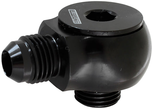 AF909-10BLK - SLIMLINE -10ORB TO -10AN 90DEGFOR USE IN TIGHT RADIUS AREA