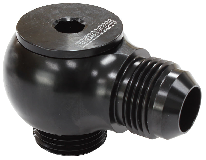 AF909-12BLK - SLIMLINE -12ORB TO -12AN 90DEGFOR USE IN TIGHT RADIUS AREA