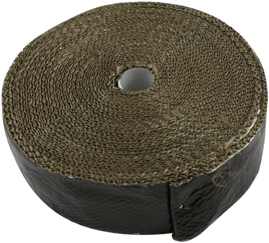 AF91-3019 - TITANIUM ALUMINISED EXHAUST WRAP INSULATION 2" x 15ft ROLLBLACK FOIL Aeroflow AF 91-3019