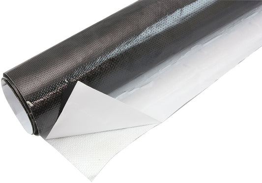 AF91-4000BLK - 1.5"x15ft ROLL ALUMINISED HEATBARRIER ADHESIVE BACKED BLACK