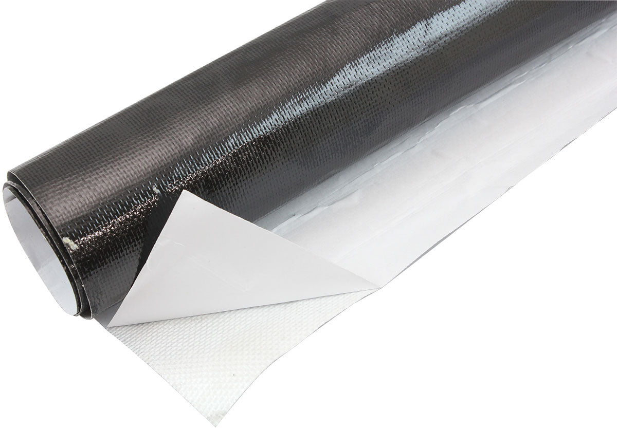 AF91-4003BLK - 24"X36" SHEET ALUMINISED HEAT BARRIER ADHESIVE BACKED BLACK