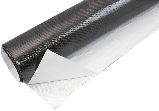 AF91-4004BLK - 24"X48" SHEET ALUMINISED HEAT BARRIER ADHESIVE BACKED BLACK