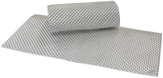AF91-4582 - 24" X 24" ALUMINIUM EMBOSSED HEAT SHIELD CUT OR FOLD SILVER