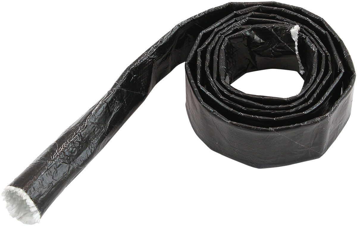 AF91-5000BLK - ALUMINISED HEAT SLEEVE 1/4-1/2BLACK FINISH 1 meter / 3 ft