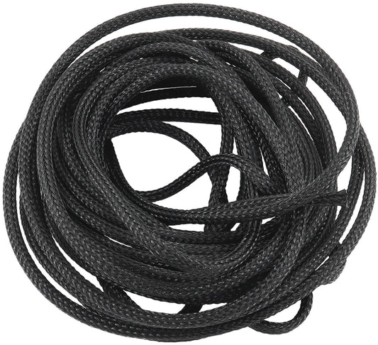 AF91-7549 - 1/8" 7.6 METER HEAT FLEX BRAIDBLACK TIGHT WEAVE HIGH COVERAG