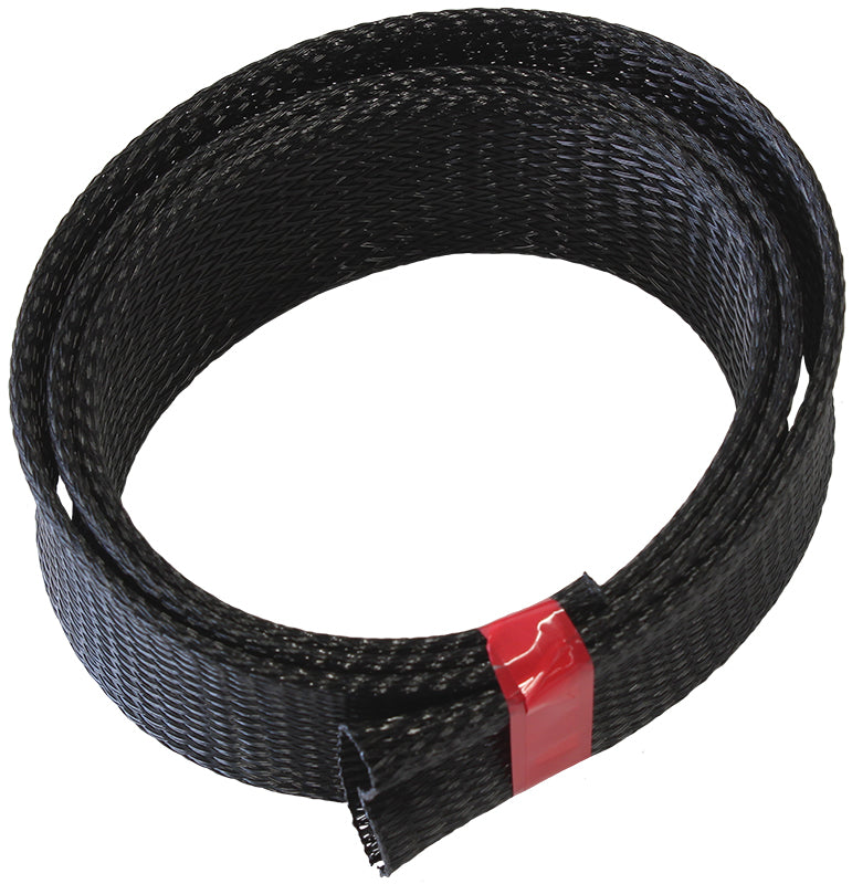 AF91-7553 - 1-1/2" 7.6M HEAT FLEX BRAID BLACK TIGHT WEAVE HIGH COVERAG