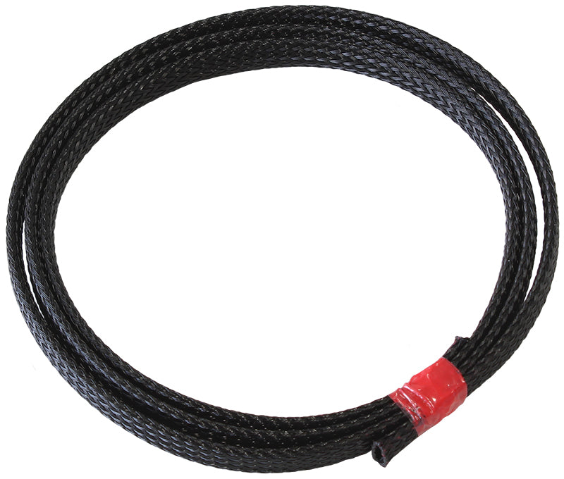 AF91-7555 - 3/8" 7.6M HEAT FLEX BRAID BLACK TIGHT WEAVE HIGH COVERAG