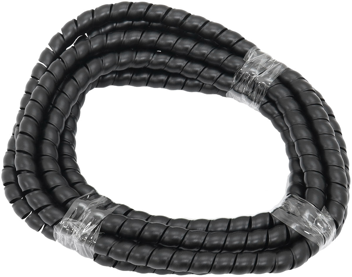 AF91-9853 - 13.1mm I.D SPIRAL WRAP COVER BRAIDED HOSE WIRE 3.7 METERS BLACK Aeroflow - AF 91-9853
