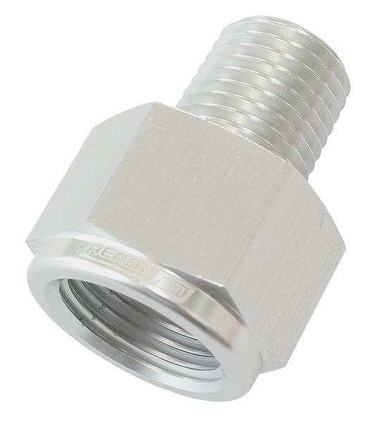 AF912-02-04S - NPT PIPE EXPANDER, SILVER 1/8" NPT MALE, 1/4" NPT FEMALE