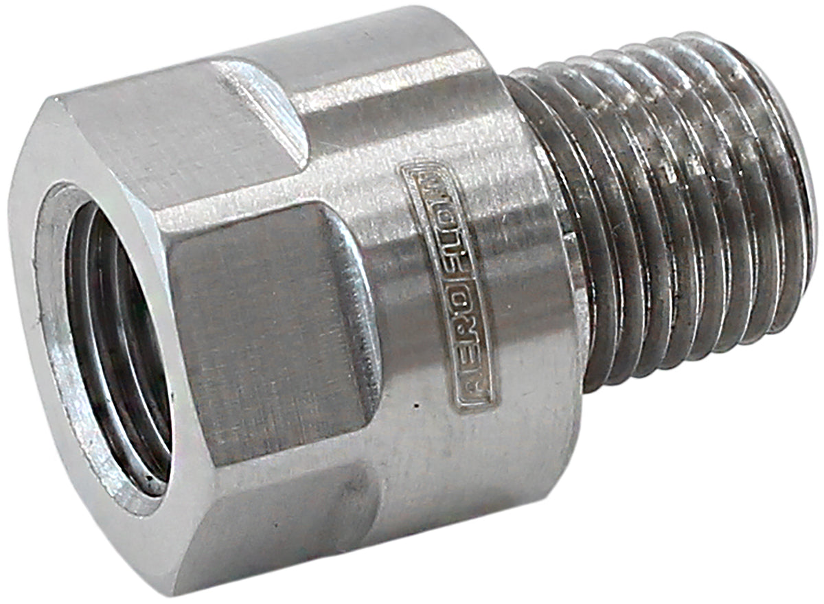 AF912-M10-01SS - M10X1.0 PIPE REDUCER TO MALE 1/8" NPT STAINLESS STEEL BOSCH