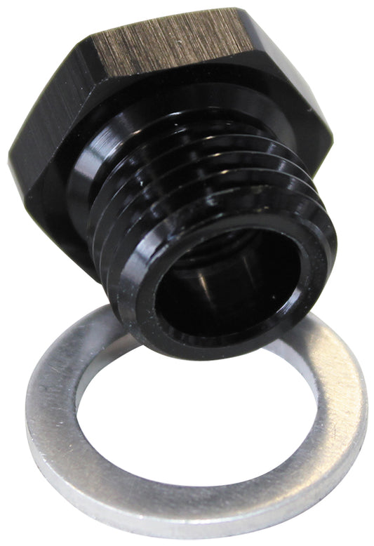 AF912-M16-02BLK - M16X1.5 PIPE REDUCER TO F/MALE1/8" NPT BLACK