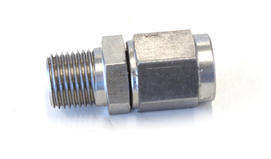 AF916-03-02-SS - 1/8" NPT TO -3AN FEMALE NUT STAINLESS STRAIGHT SWIVEL NUT