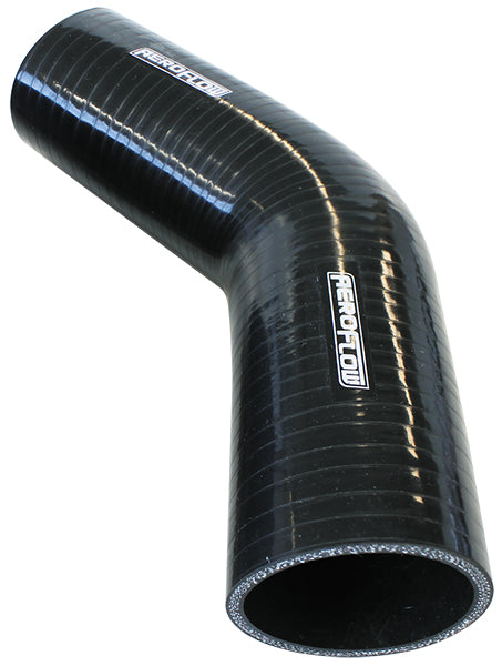 AF9202-600 - Silicone Hose 45 Deg; Black I.D 6.00" 153mm, Wall 5.3mm, 150mm Leg AF 9202-600
