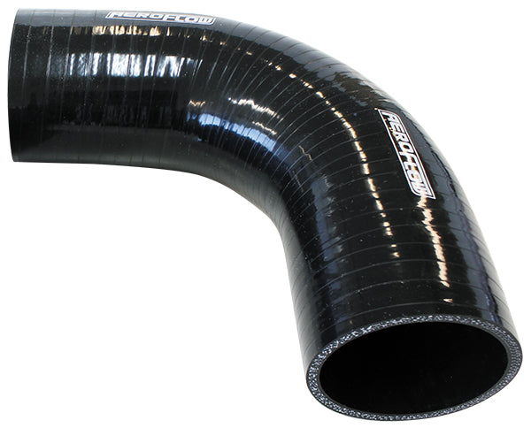 AF9203-400 - Silicone Hose 90 Deg; Black I.D 4.00" 102mm, Wall 5.3mm, 150mm Leg AF 9203-400