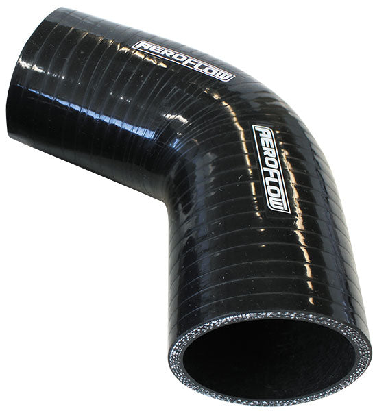 AF9208-312 - Silicone Hose 67 Deg; Black I.D 3.125" 80mm, Wall 5.3mm, 125mm Leg AF 9208-312