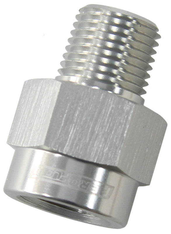 AF925-04-04S - 1/8" BSPT male to 1/8" NPT Female SILVER