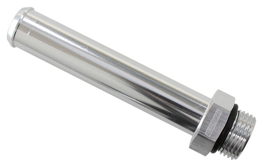 AF926-10-08S - -8ORB TO 16MM BARB TURBO DRAINEXTENSION SILVER 100MM OAL