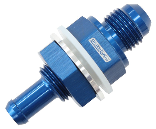 AF927-06-06 - -6AN BULKHEAD FITTING WITH 3/8BARB FOR PUSH ON HOSE
