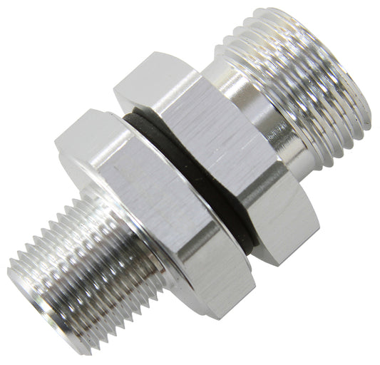 AF928-10-06S - -10 ORB TO 3/8" NPT COUPLER SILVER -10 ORB TO 3/8"