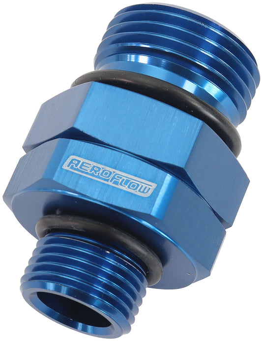 AF929-10-08 - -10 ORB SWIVEL TO -8 ORB BLUE FULL SWIVEL