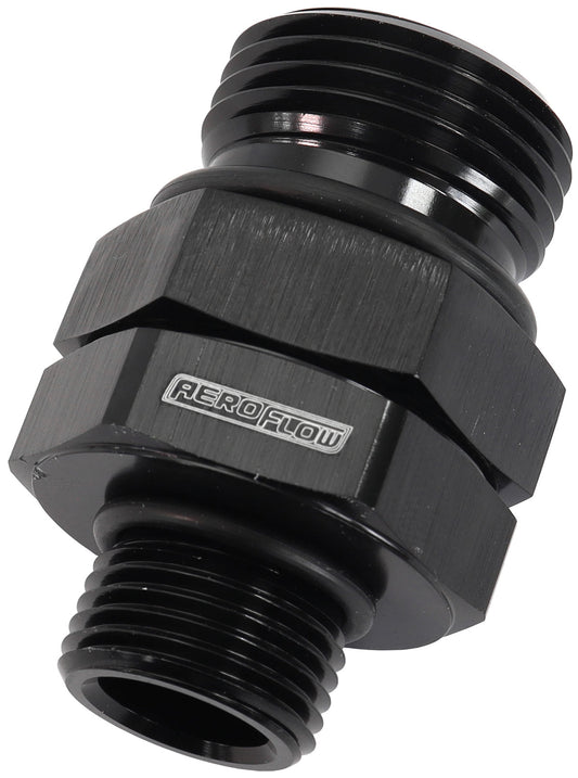AF929-10-08BLK - -10 ORB SWIVEL TO -8 ORB BLACK FULL SWIVEL