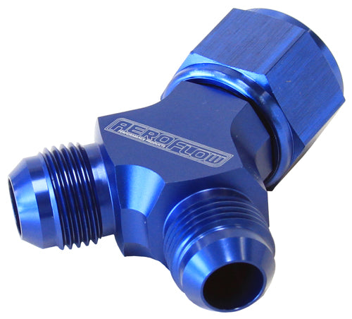 AF931-08-06 - Y PIECE -8 SWIVEL NUT 2X -6AN BLUE