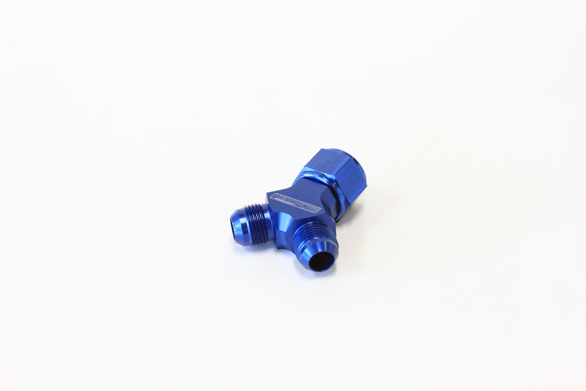 AF931-10-08 - Y PIECE -10 SWIVEL NUT 2X -8ANBLUE