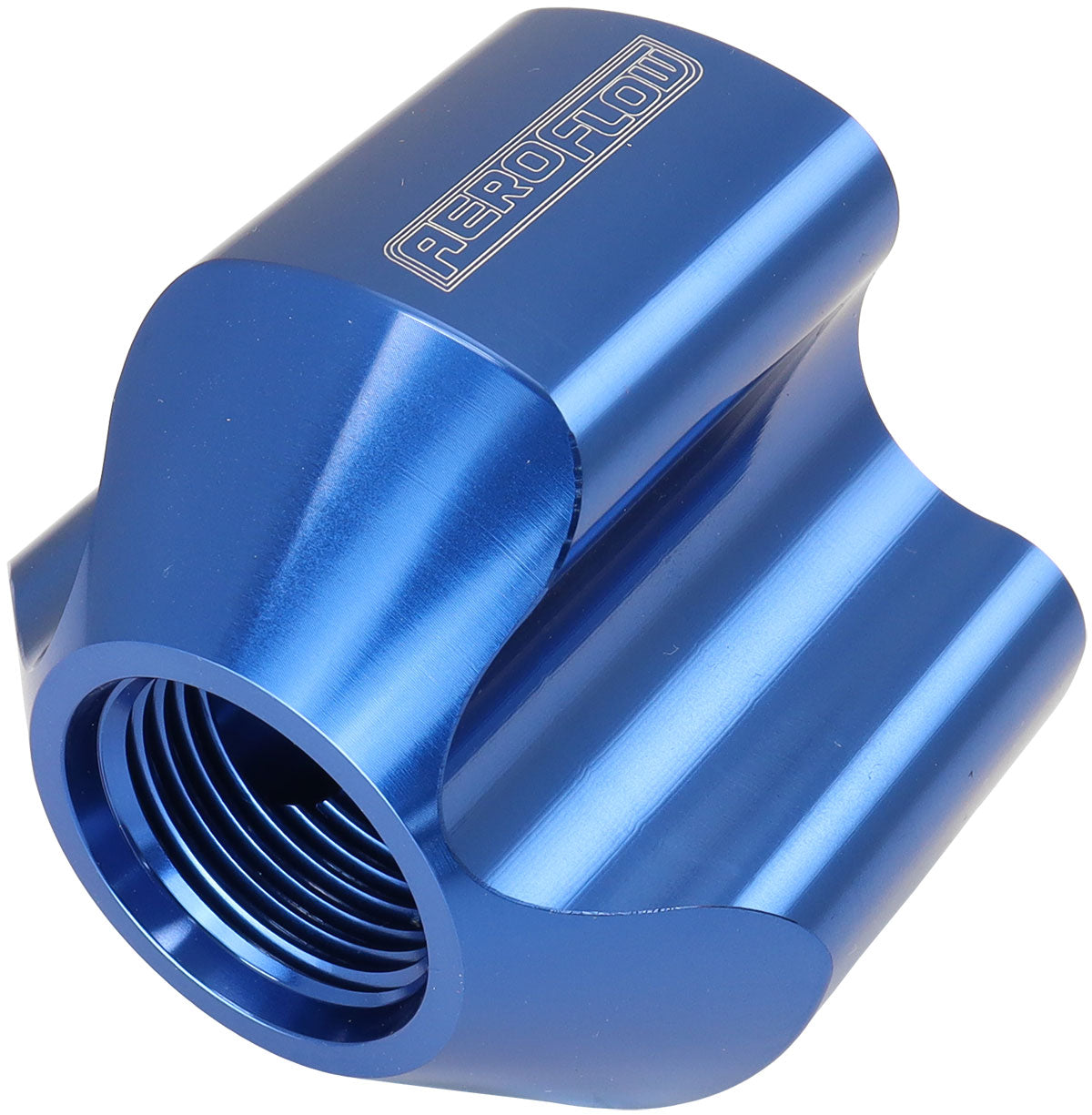 AF935-10-08 - INLINE 4 PORT DISTRIBUTION BLOCK -10 ORB TO 3 x -8 BLUE