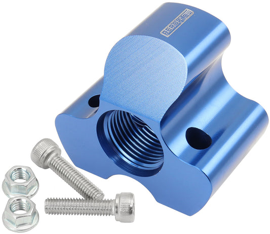 AF935-12-10 - INLINE 4 PORT DISTRIBUTION BLOCK -12 ORB TO 3 x -10 BLUE