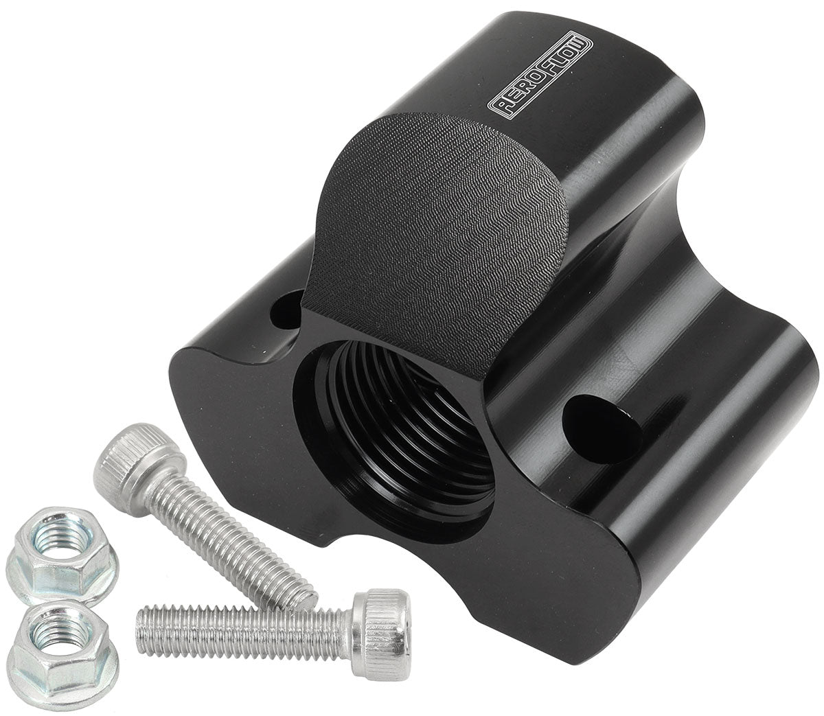 AF935-12-10BLK - INLINE 4 PORT DISTRIBUTION BLOCK -12 ORB TO 3 x -10 BLACK