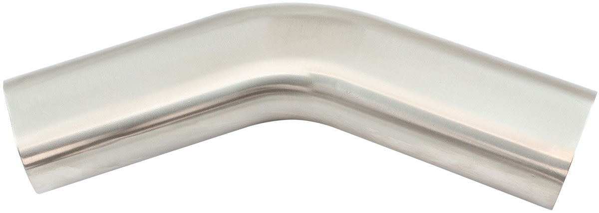 AF9402-3500 - 3-1/2" 45 DEGREE OVAL EXHAUST PIPE 304 S/STEEL 150mm LEG