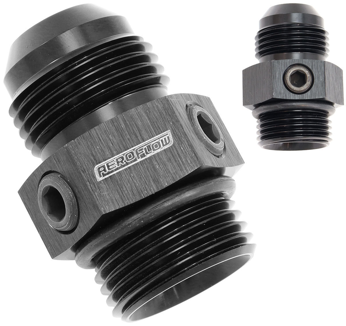AF944-12BLK - -12ORB TO -12AN WITH 3 X 1/8" NPT PORTS