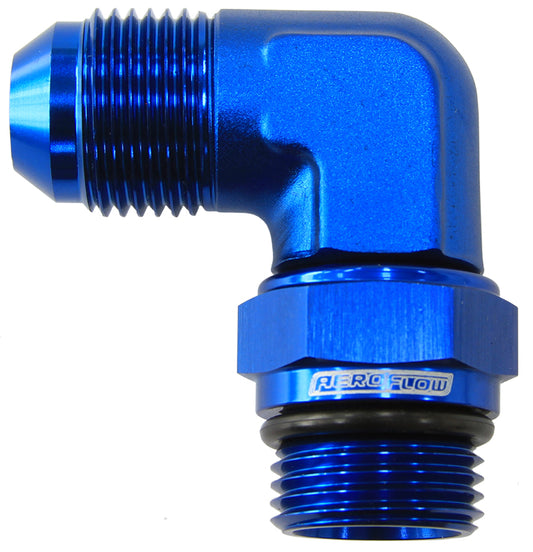 AF949-06 - MALE -6 ORB 90 TO -6AN MALE BLUE FULL SWIVEL