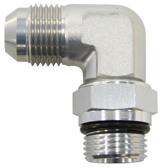 AF949-06S - MALE -6 ORB 90 TO -6AN MALE SILVER FULL SWIVEL