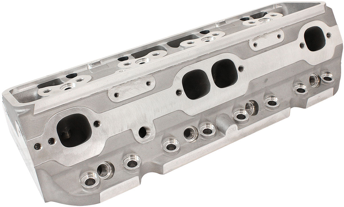 AF95-0402 - SBC 220cc ALUMINIUM HEADS BARE75cc, 2.10"/1.60" VALVES, PAIR